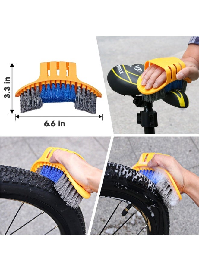 YelaJoy 11pcs Bicycle Bike Cleaning Tools Set, Bike Clean Brush Kit Suitable for Mountain, Road, City, Hybrid, BMX and Folding Bike - Image 4